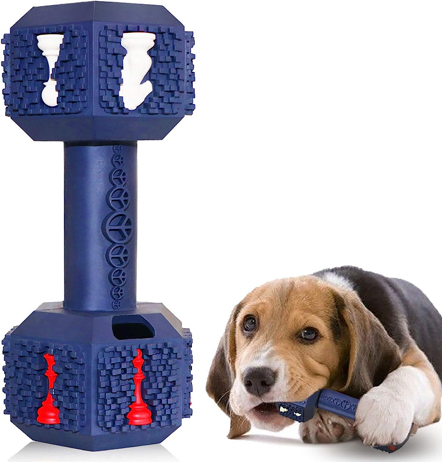 Pawfectpals Indestructible Dumbbell Dog Chew Toys for Aggressive